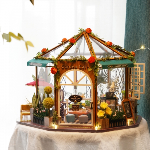 Cutebee Diy Dollhouse Miniature Kit with Furniture, Wooden Mini Miniature Dollhouse kits, Casa Miniatura Dolls House Toys for Children